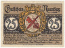  Бона. Германия. Наумбург 25 пфеннигов 1920 год. Нотгельд. (VF) 