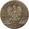  Польша. 2 злотых 2001 год. Махаон. 