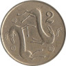  Кипр. 2 цента 1983 год. Козы. 