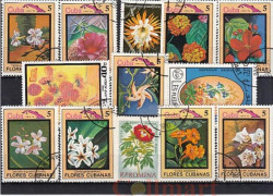 Набор марок. Цветы. 13 марок. (Н-41)