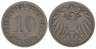  Германская империя. 10 пфеннигов 1900 год. (D) 