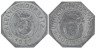  Германия. Тюбинген. 5 пфеннигов 1917 год. Нотгельд. 