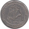  Восточные Карибы. 1 доллар 2002 год. Корабль Френсиса Дрейка "Золотая лань". 