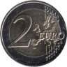  Латвия. 2 евро 2016 год. Латвийская бурая корова. 