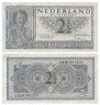  Бона. Нидерланды 2,5 гульдена 1949 год. Королева Юлиана. (F-VF) 