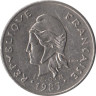  Новая Каледония. 10 франков 1983 год. Парусник. 