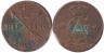 Швеция. 1/12 скиллинга 1805 год. Король Густав IV Адольф. 