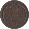  Австрия. 2 геллера 1907 год. 