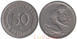 ФРГ. 50 пфеннигов 1949 год. (D)