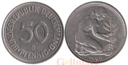 ФРГ. 50 пфеннигов 1990 год. (G)