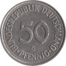  ФРГ. 50 пфеннигов 1990 год. (G) 