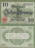  Бона. Германия. Оснабрюк 10 пфеннигов 1917 год. Нотгельд. (VF) 
