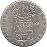  Швеция. 1 крона 1963 год. Король Густав VI Адольф. 