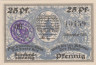  Бона. Германия. Оберхоф 25 пфеннигов 1919 год. Нотгельд. (XF) 