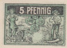 Бона. Германия. Триптис 5 пфеннигов 1921 год. Нотгельд. (XF) 