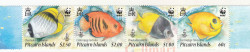 Сцепка марок. Питкэрн, Острова. Рифовая рыба. 4 марки.