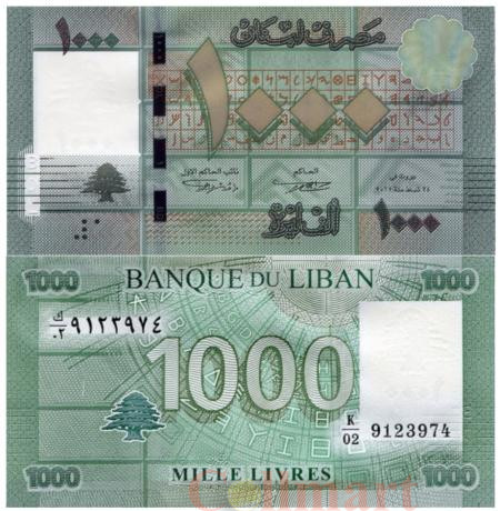  Бона. Ливан 1000 ливров 2011 год. Развитие алфавита. 