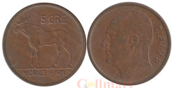 Норвегия. 5 эре 1971 год. Лось.