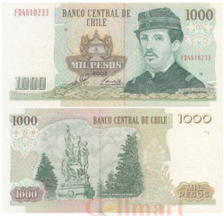 Бона. Чили 1000 песо 2002 год. Игнасио Каррера Пинто. (VF)