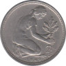  ФРГ. 50 пфеннигов 1949 год. (J) 