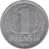  ГДР. 1 пфенниг 1983 год. 