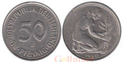 ФРГ. 50 пфеннигов 1990 год. (D)