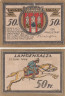  Бона. Германия. Бад-Лангензальца 50 пфеннигов 1921 год. Нотгельд. (F) 