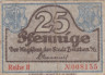  Бона. Германия (Польша). Бойтен (Бытом) 25 пфеннигов 1921 год. Нотгельд. (F) 