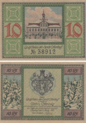 Бона. Германия. Ордруф 10 пфеннигов 1921 год. Нотгельд. (XF)
