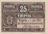  Бона. Германия. Триптис 25 пфеннигов 1921 год. Нотгельд. (XF) 