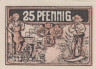  Бона. Германия. Триптис 25 пфеннигов 1921 год. Нотгельд. (XF) 