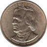 США. 1 доллар 2011 год. 17-й президент  Эндрю Джонсон (1865-1869). (D) 