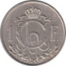  Люксембург. 1 франк 1953 год. Рабочий-пудлинговщик. 