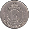  Люксембург. 1 франк 1953 год. Рабочий-пудлинговщик. 