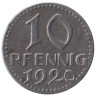  Германия. Бремен. 10 пфеннигов 1920 год. Нотгельд. 