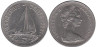  Багамские острова. 25 центов 1966 год. Парусник. 