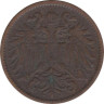  Австрия. 2 геллера 1899 год. 
