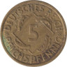  Веймарская республика. 5 рейхспфеннигов 1936 год. (A) 