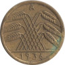  Веймарская республика. 5 рейхспфеннигов 1936 год. (A) 