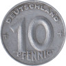  Германия (ГДР). 10 пфеннигов 1948 год. Герб. 