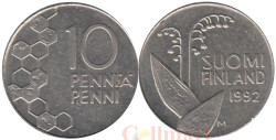 Финляндия. 10 пенни 1992 год. Ландыш.