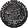  Остров Мэн. 1 крона 2011 год. Королева Елизавета II и Принц Филипп. 