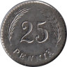  Финляндия. 25 пенни 1944 год. Герб. 