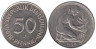  ФРГ. 50 пфеннигов 1990 год. (J) 