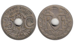 Франция. 25 сантимов 1928 год.