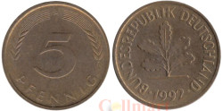 ФРГ. 5 пфеннигов 1992 год. (A)