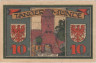  Бона. Германия. Тангермюнде 10 пфеннигов 1921 год. Нотгельд. (VF) 