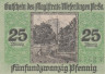  Бона. Германия. Веферлинген 25 пфеннигов 1920 год. Нотгельд. (XF) 
