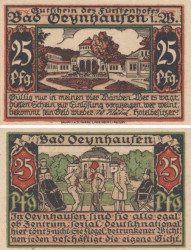 Бона. Германия. Бад-Энхаузен 25 пфеннигов 1920 год. Нотгельд. (XF)