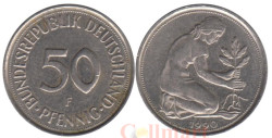 ФРГ. 50 пфеннигов 1990 год. (F)
